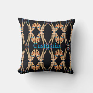 Coussin Pinceaux Vintages acrobatiques Thunder_Cove