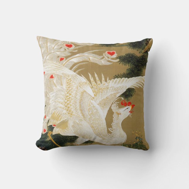 Coussin Pine Tree & Phoenix (Coeur d'Amour Phoenix), Jakuc (Recto)