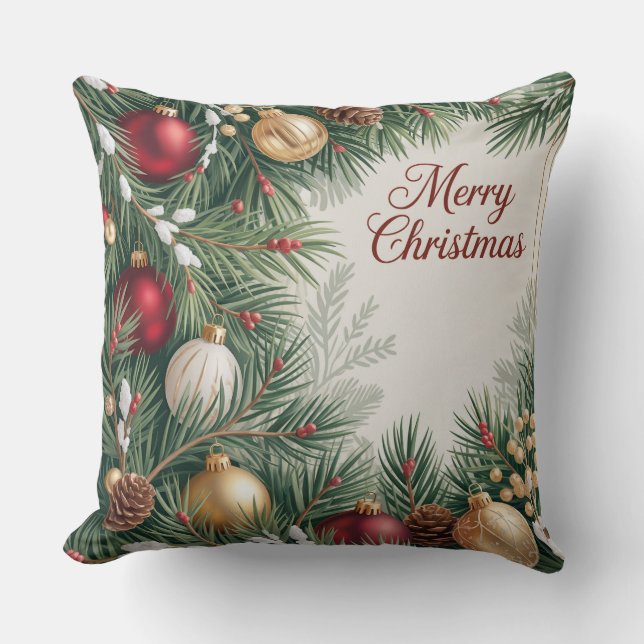 Coussin Pinecone Festive Frame (Recto)