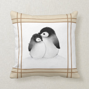 Coussin Pingouin à tête plate