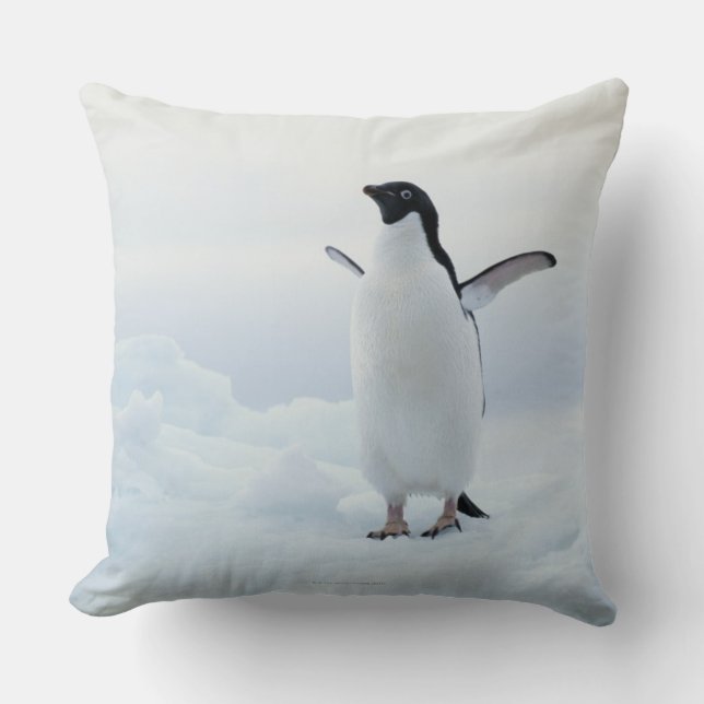 Coussin Pingouin d'Adelie, Antarctique (Recto)