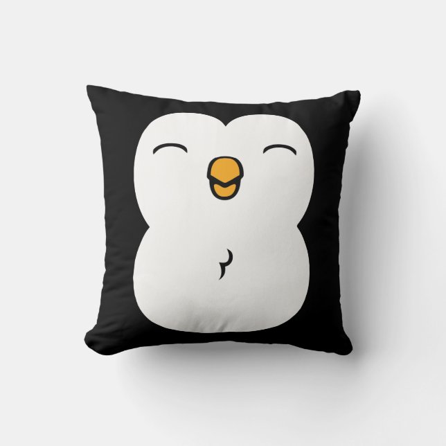Coussin Pingouin mignon (Recto)