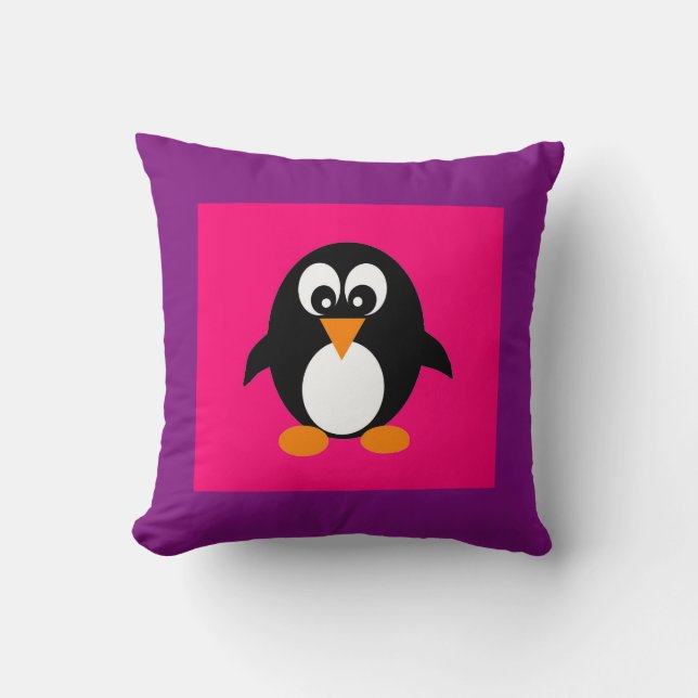 Coussin Pingouin mignon (Recto)