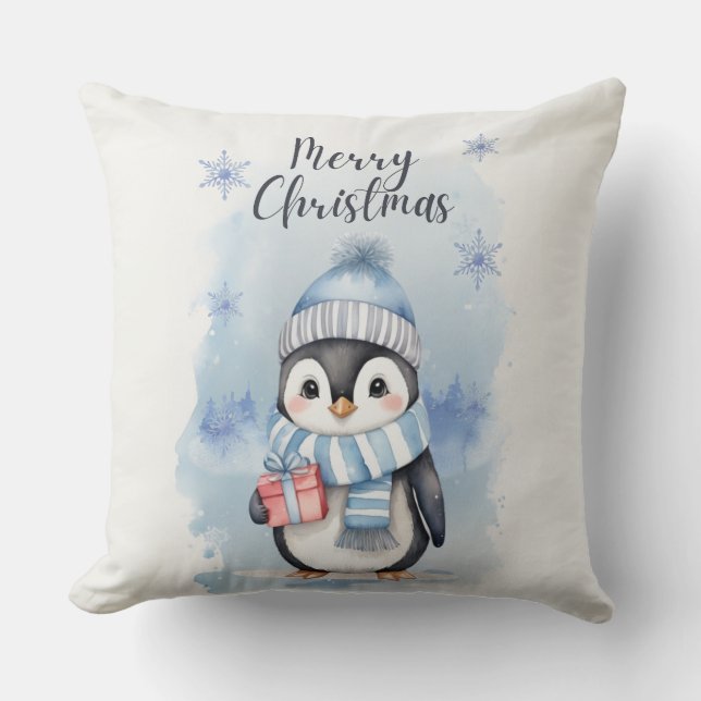 Coussin "Pingouin mignon 2" (Recto)
