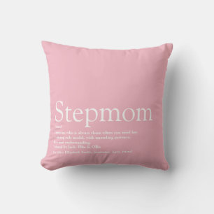 Coussin Pink Best Ever Stepmaman, Stepmère Définition