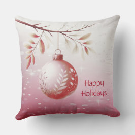 Coussin Pink Christmas Ball Holiday Jeu d'oreiller