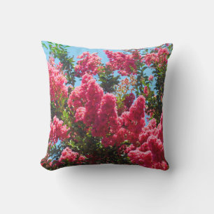Coussin Pink Crape Myrtle Tree Flowers Photographie