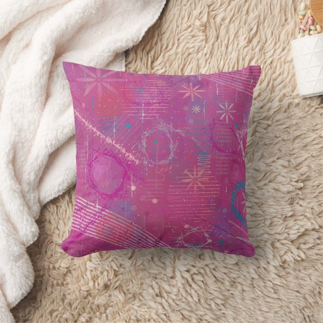 Coussin Pink Dreams Abstract  (Couverture)