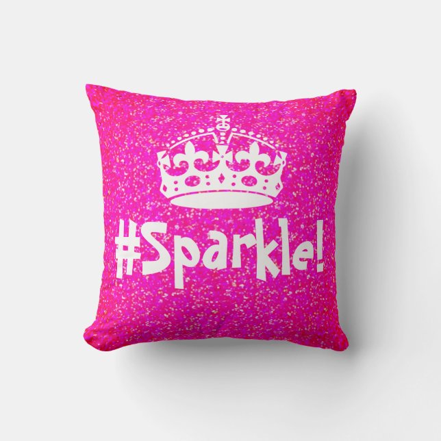 Coussin Pink Glitz, Royal Sparkle, Princesse (Recto)