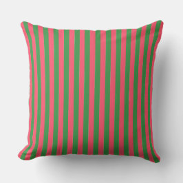 Coussin Pink Green Stripes,Lovely,Modern, Simple, Trendy