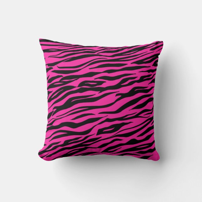 Coussin Pink Hot Bright Tiges Grilles Fourre (Recto)