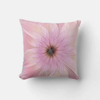 Coussin Pink Modern Valentine Flower Pillow