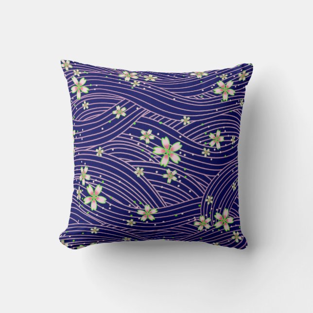 Coussin pink purple and blue (Recto)
