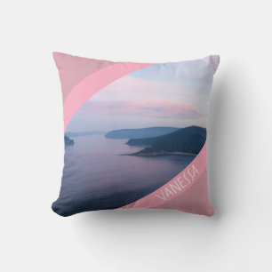 Coussin Pink Sunset Pearl Beach Paysage Australie