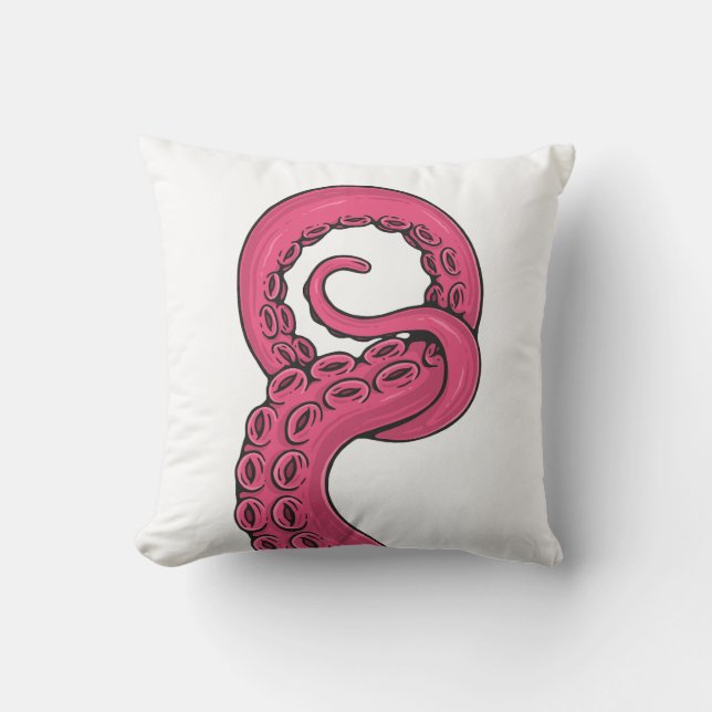 Coussin Pink Tentacle (Recto)
