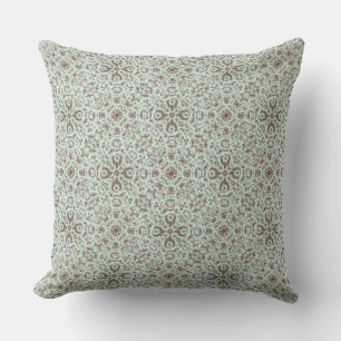 Coussin Pioneer Chic Dainty Floral Cross Light Mint Taupe