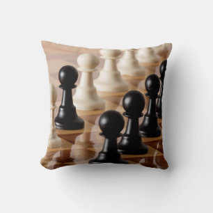 Coussin Pions sur le tableau d'échecs