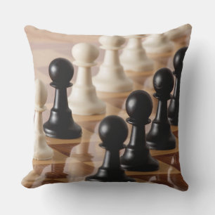 Coussin Pions sur le tableau d'échecs