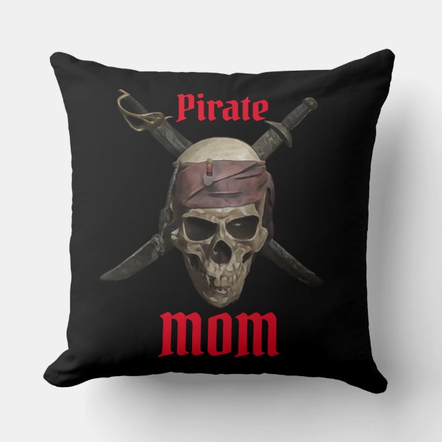 Coussin Pirate Skull MOM (Recto)