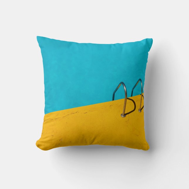 Coussin Piscine avec échelle en acier inoxydable (Recto)
