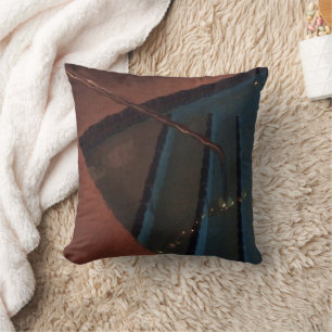 Coussin Piscine de nuit Abstraite
