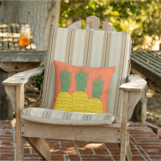 Coussin Piscine d'été Tropical Orange Piscine Porche Patio