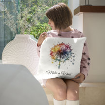 Pissenlit aquarelle vibrant, personnalisé