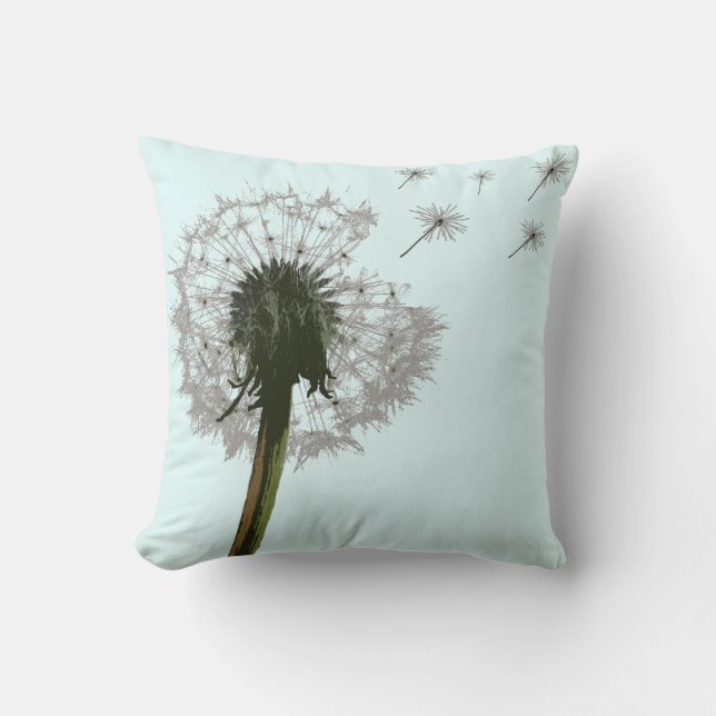Coussin Pissenlit soufflant, graines dispersant des (Recto)