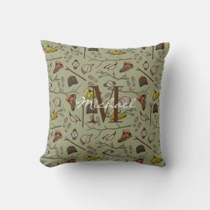 Coussin Piste extérieure Randonnée aventurier Motif Monogr