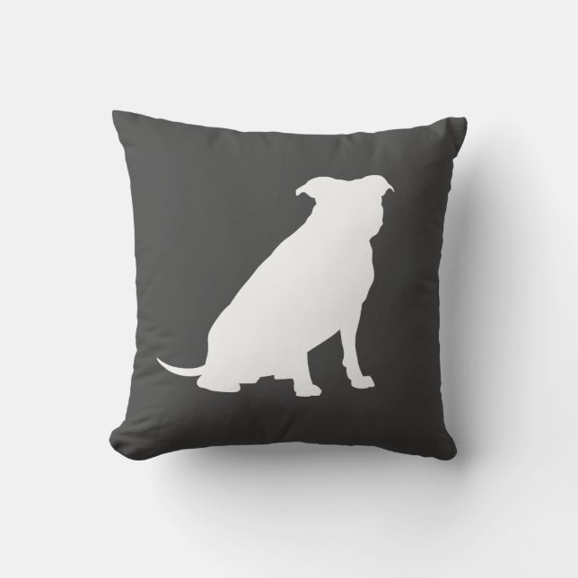 Coussin Pit Bull Chien Baby shower Genre Neutre Pitbull (Recto)