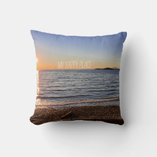 Coussin Pittoresque Beach Sunset Photo