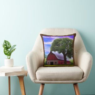 Coussin Pittoresque Rustique Feuille d'érable d'automne