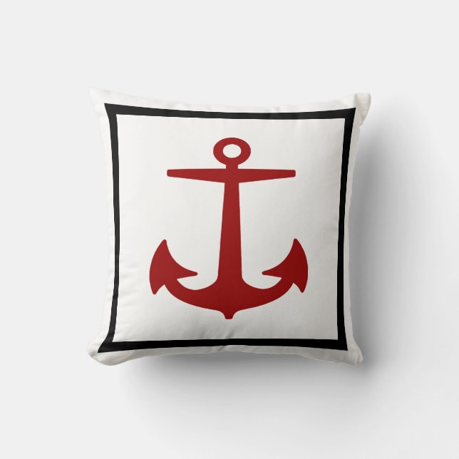 Coussin PixDezines ancre/DO-IT-YOURSELF couleurs/nautique (Recto)