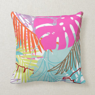 Coussin PixDezines forêt tropicale/do-it-yourself couleurs