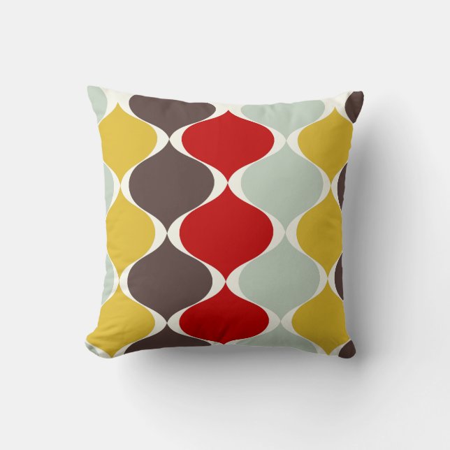Coussin PixDezines mod ogee do-it-yourself couleur arrière (Recto)