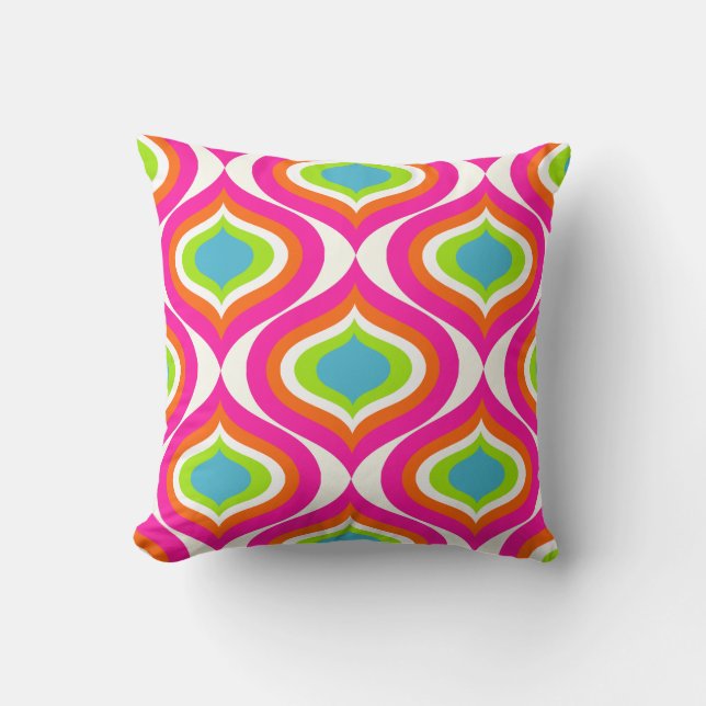 Coussin PixDezines mod ogee do-it-yourself couleur arrière (Recto)