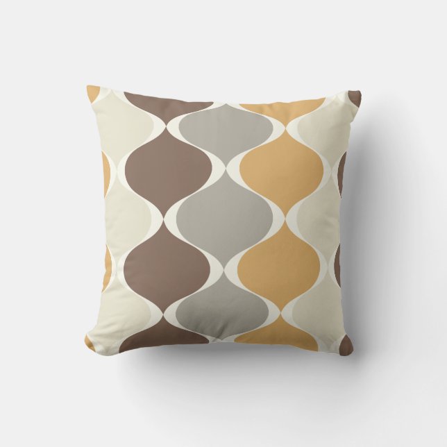 Coussin PixDezines mod ogee do-it-yourself couleur arrière (Recto)
