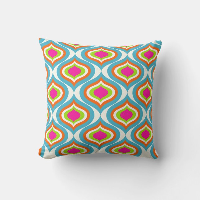Coussin PixDezines mod ogee do-it-yourself couleur arrière (Recto)