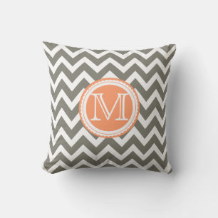Coussin PixDezines monogramme do-it-yourself motif couleur