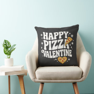 Coussin Pizza de la Saint-Valentin Joyeuse Création drôle