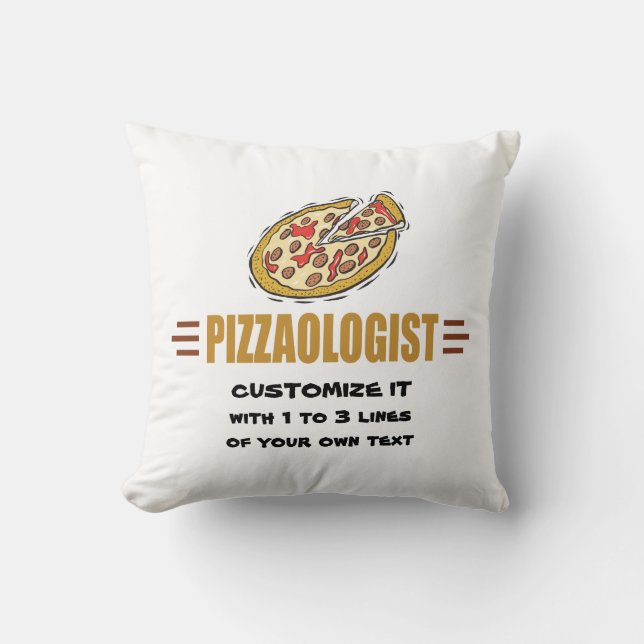Coussin Pizza personnalisée (Recto)