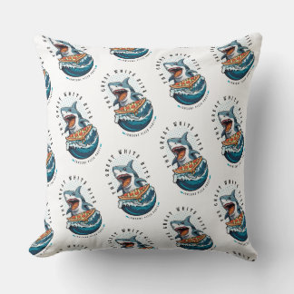Coussin Pizza pour manger des requins | Le Grand Bite Blan
