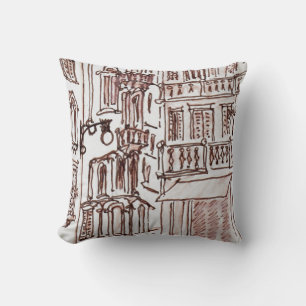 Coussin Place de Manises dans la vieille ville   Valence, 