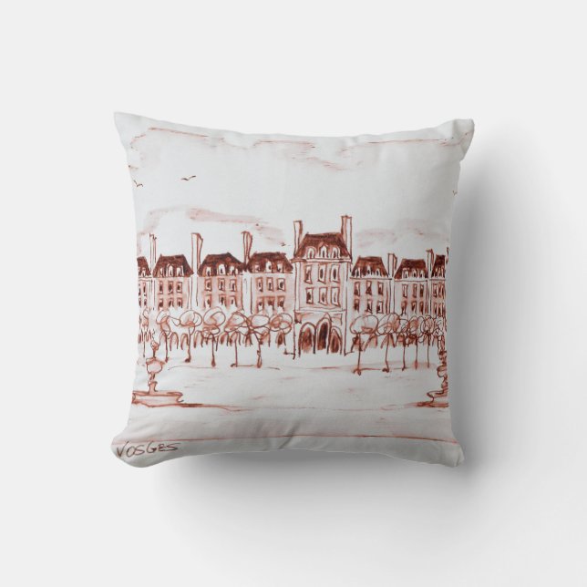 Coussin Place des Vosges| Marais, Paris (Recto)