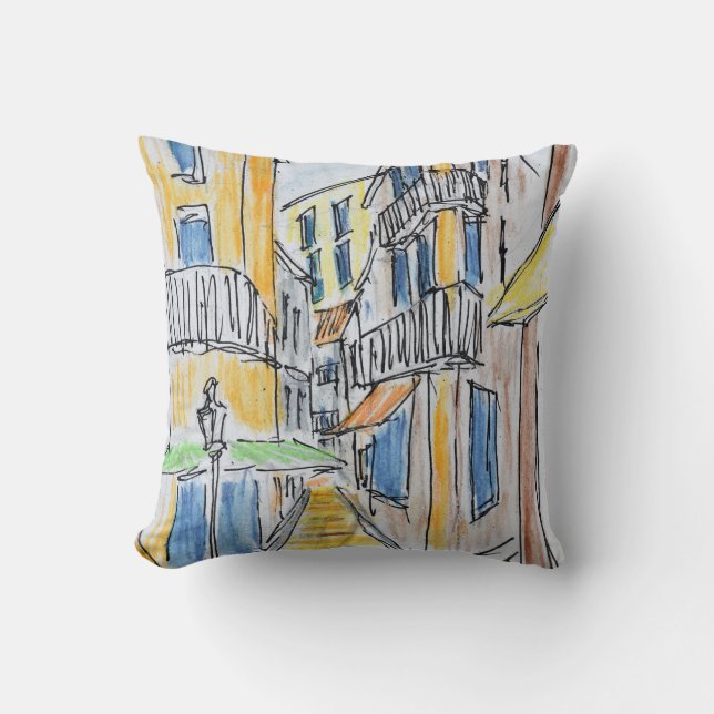 Coussin Placette Abbe Robert Jarred| Vieux Nice, France (Recto)