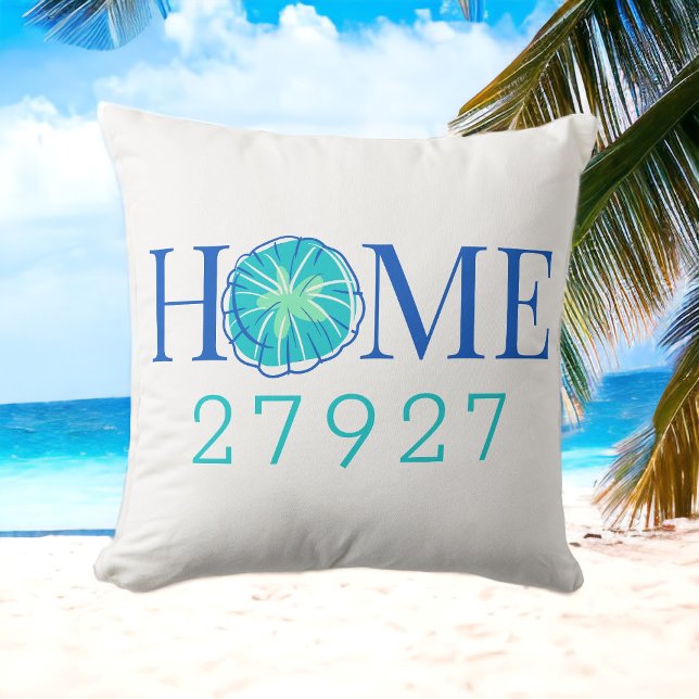 Coussin Plage Côtier Maison Sable Dollar Personnalisé Code (Créateur téléchargé)