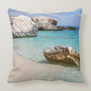 Coussin Plage de Cala Mariolu, carreau de la Sardaigne