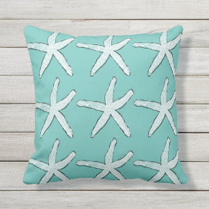 Coussin Plage de Motif d'étoiles de mer Côte Turquoise Noë
