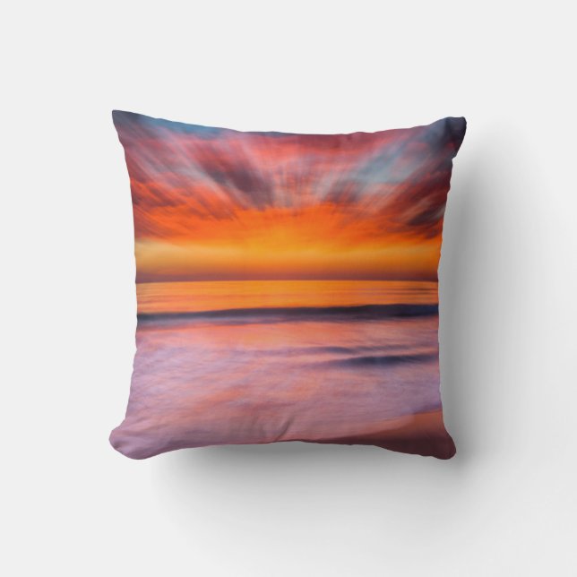 Coussin Plage de Sunset Tamarack| Carlsbad, CA (Recto)