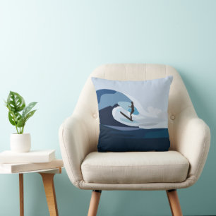 Coussin Plage de surfeur Surfing